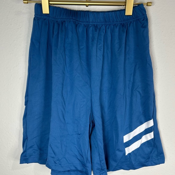 SHEIN Boys Athletic Shorts Size 11Y Blue Elastic Waist Activewear - Picture 2 of 4
